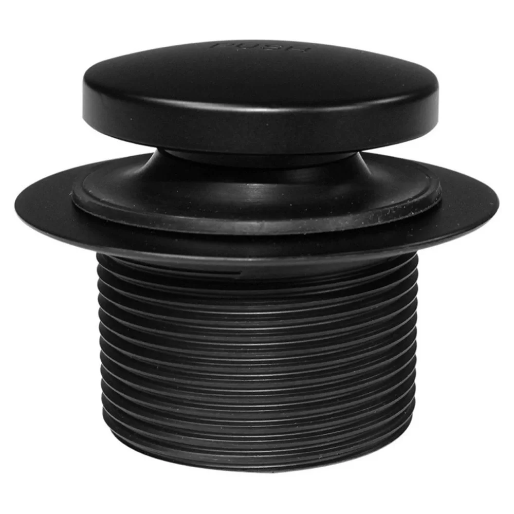 Brass Matte Black Toe Touch Bathtub Drain Cover
